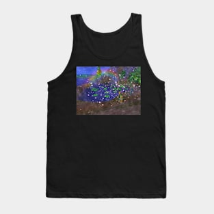 Rainbow petals lake Tank Top